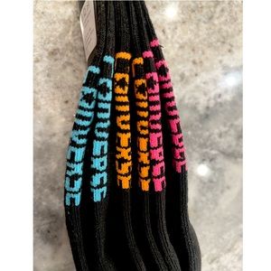 Converse Half Cushion Ultra Low Black socks - Pack of 3 pairs, Size Women 4-10